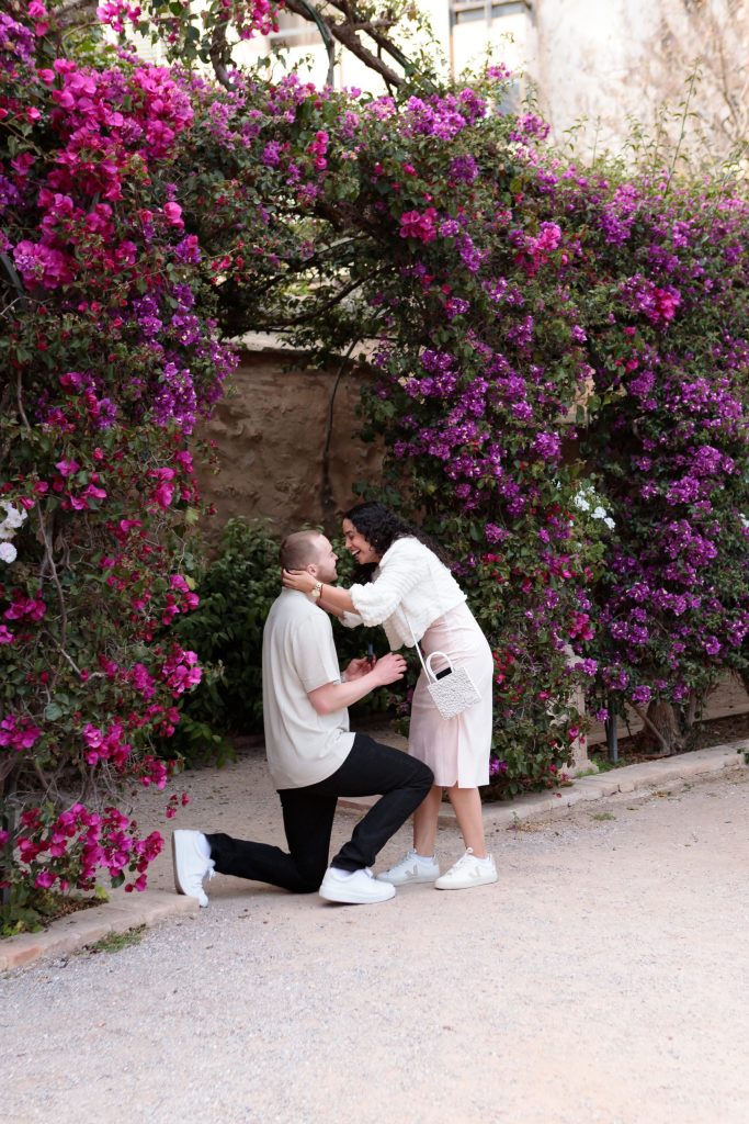 Couple Engagement Proposal photography Valencia - celebration